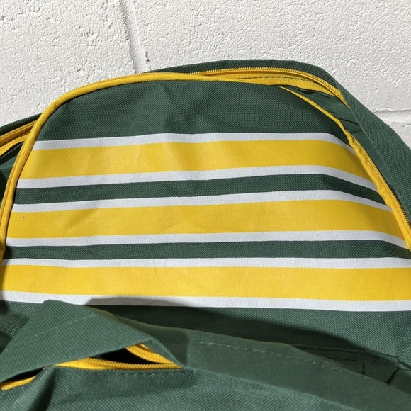 Oakland Athletics A’s MLB Backpack Promotional Stripes Bag Green Yellow White - Picture 13 of 13
